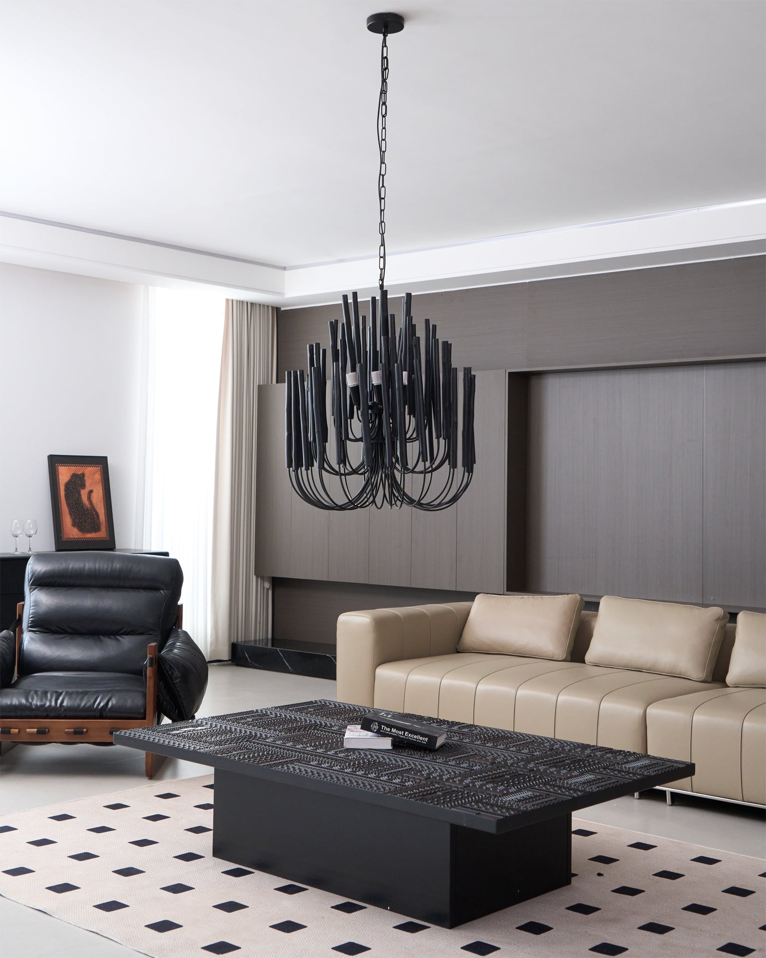 Modern Organic Twiggy Chandelier - Elegant Metal Branch Design Statement Lighting