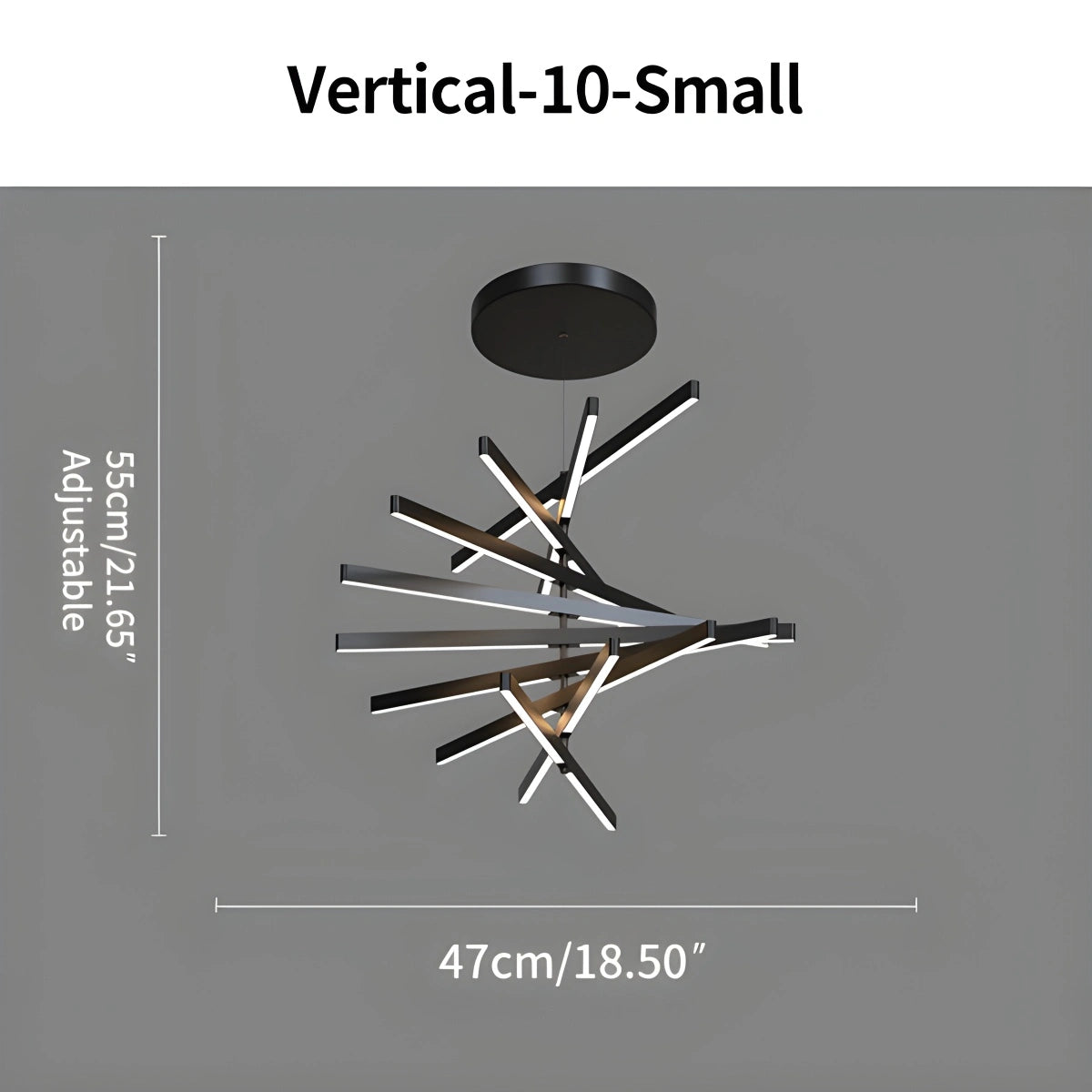 Antizer Linear Fish Bone Modeling Chandelier