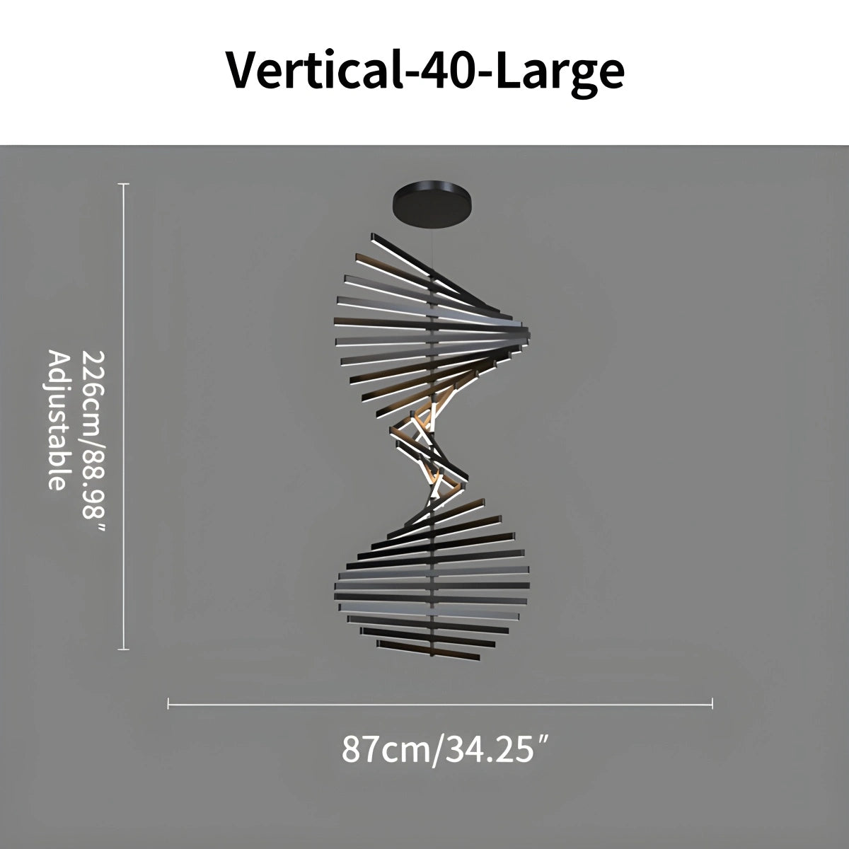 Antizer Linear Fish Bone Modeling Chandelier