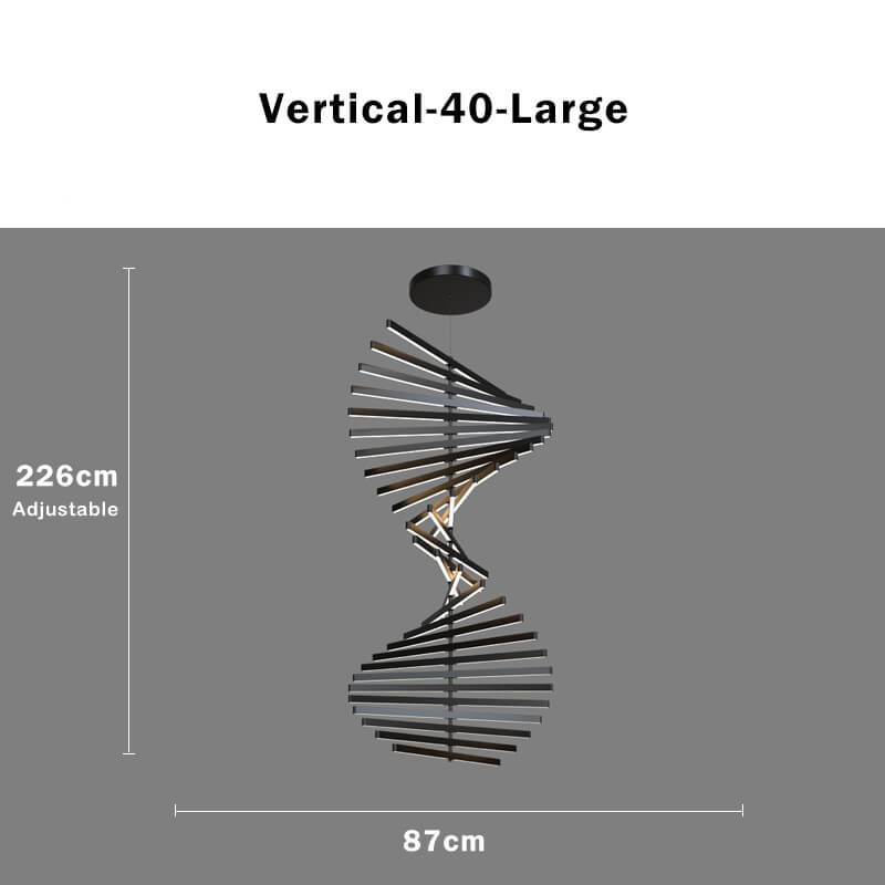 Linear Fish Bone Modeling Chandelier