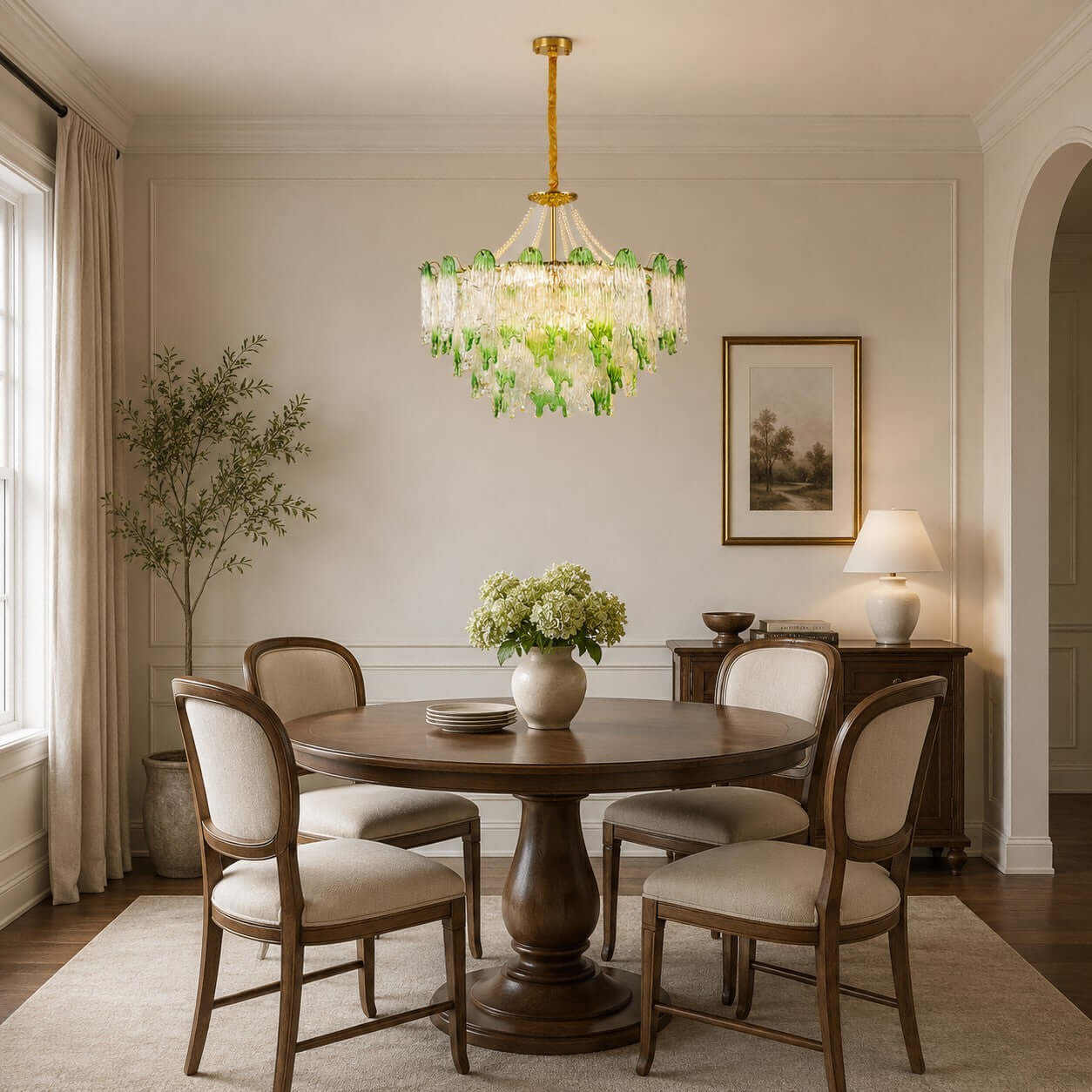 Antizer French Luxury Irregular Glass Chandelier