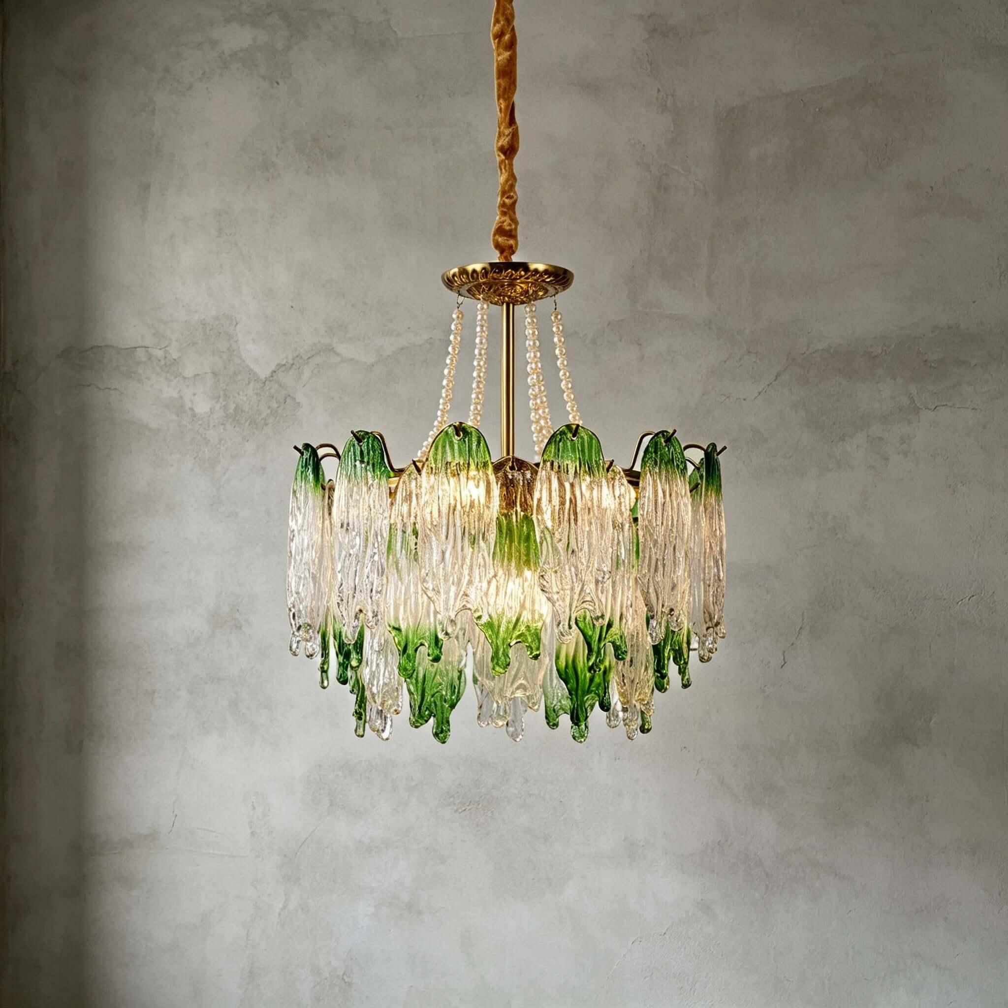 Antizer French Luxury Irregular Glass Chandelier