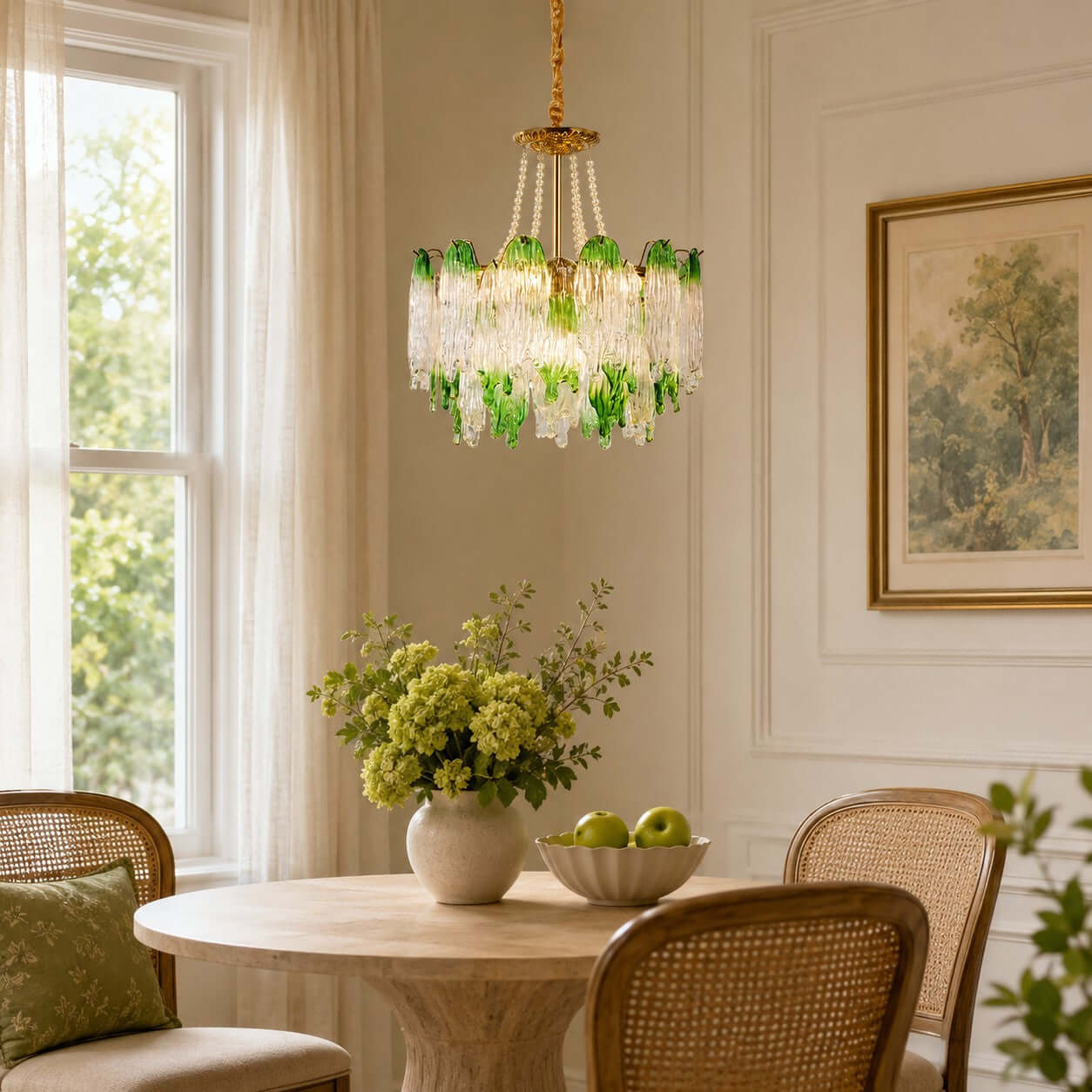 Antizer French Luxury Irregular Glass Chandelier
