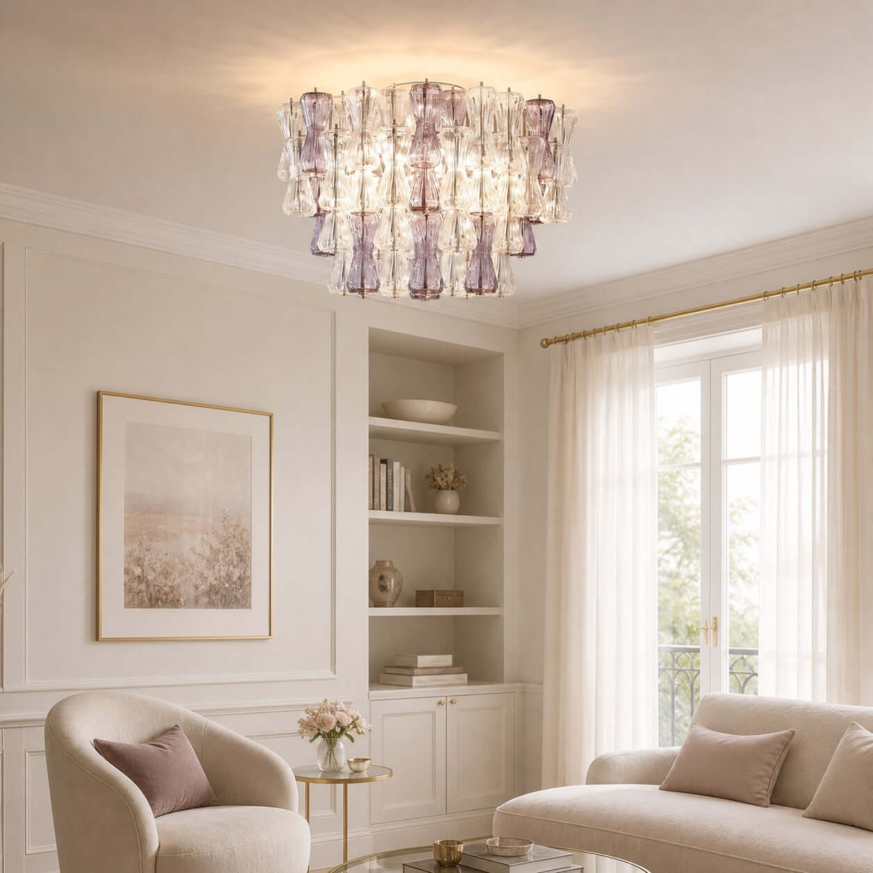 Antizer Modern Murano Glass Ceiling Light