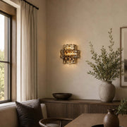 Antizer Murano Textured Glass Wall Sconce