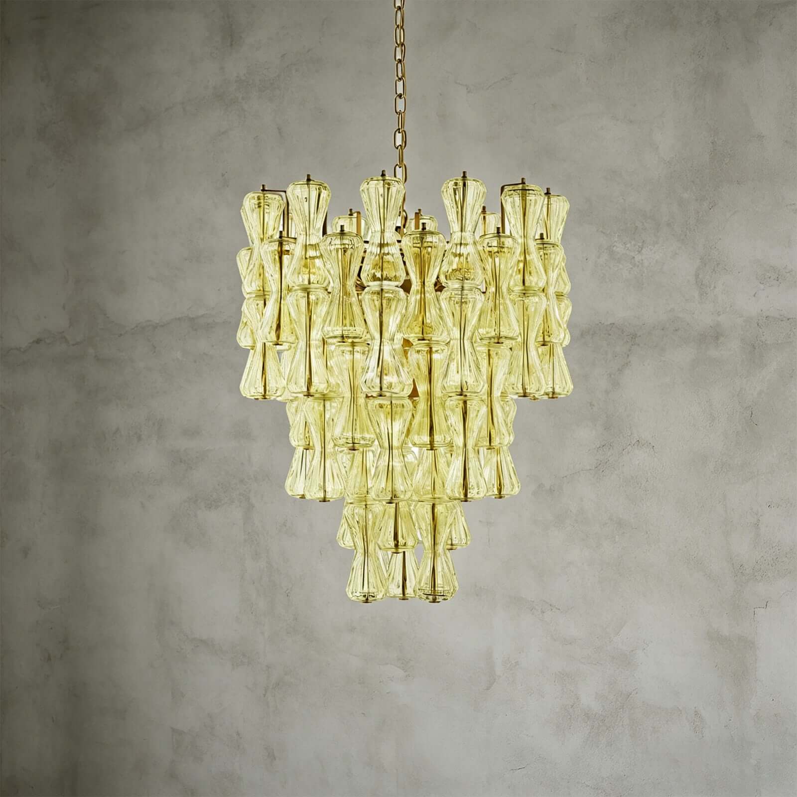 Virello Chandelier – Modern Glass Chandelier for Dining Room