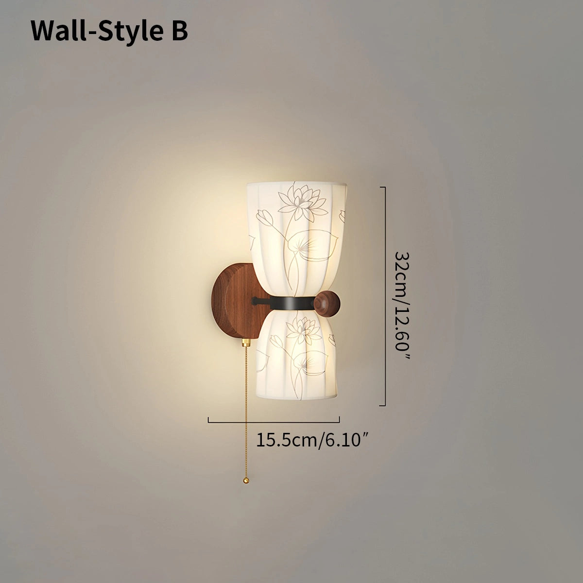 Antizer French Retro Fabric Wall Lamp for Bedroom