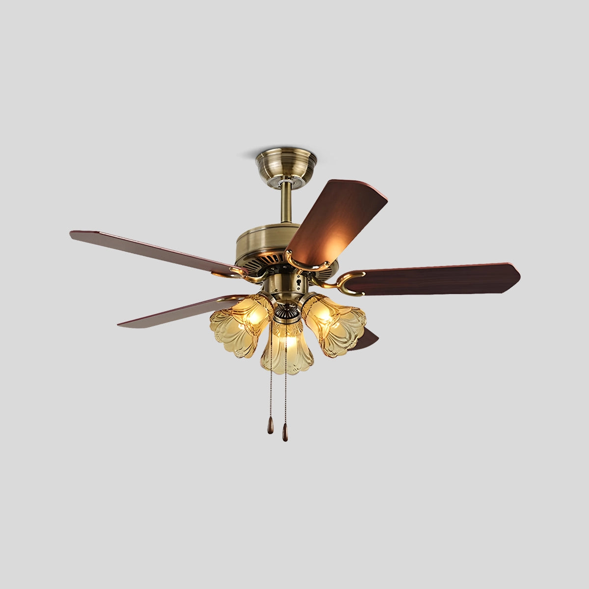 Antizer Vintage Ceiling Fan with Light for Dining Room