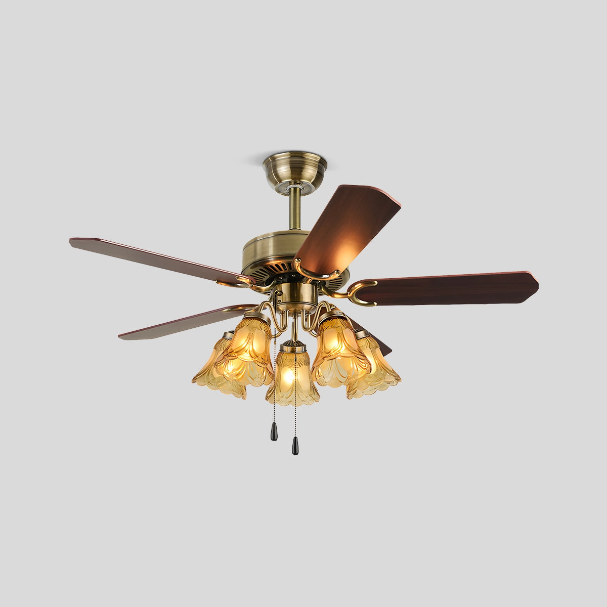 Antizer Vintage Ceiling Fan with Light for Dining Room