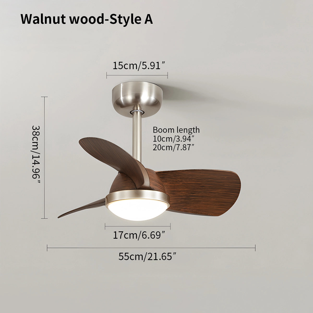 Antizer Simple Ceiling Fan Light for Children's Room