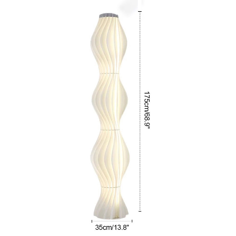 Wave Column Floor Lamp