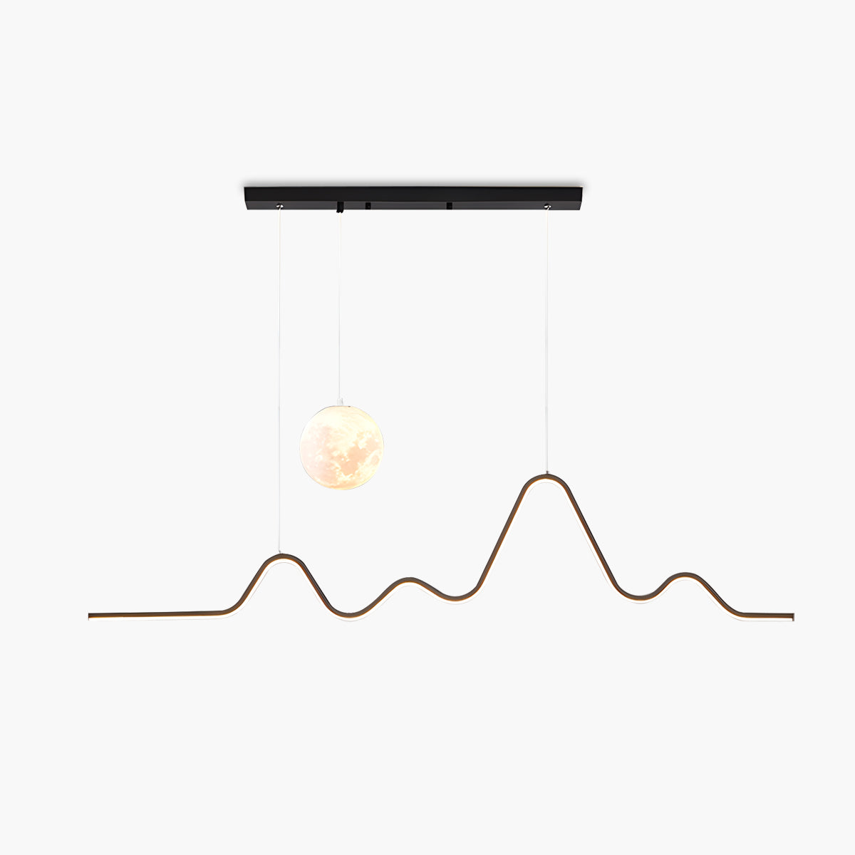 Louise Minimalist Wavy Pendant Light