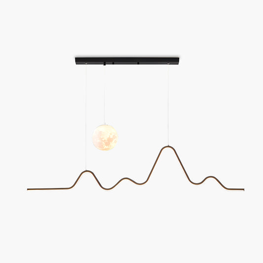 Antizer Louise Minimalist Wavy Pendant Light for Dining Room