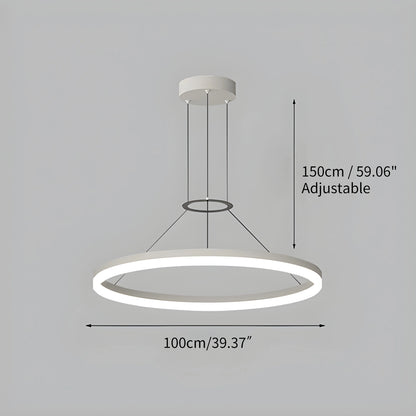 Antizer Circular Led Pendant Light for Living Room Kitchen