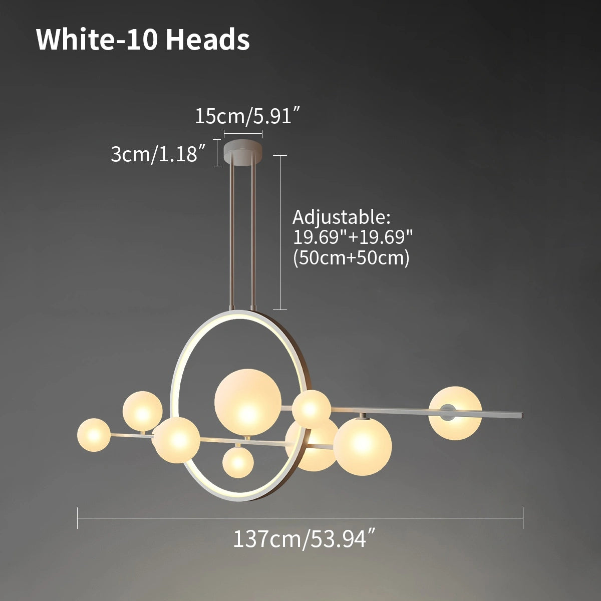 Antizer Archipelago Modern Glass Ball Chandelier