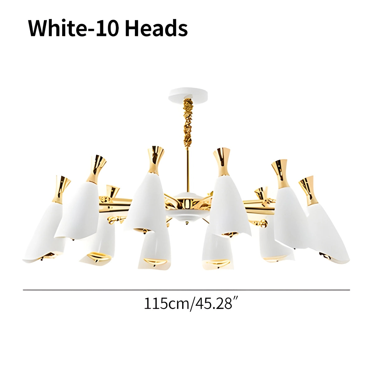 Antizer Nordic Postmodern Trumpet Chandelier