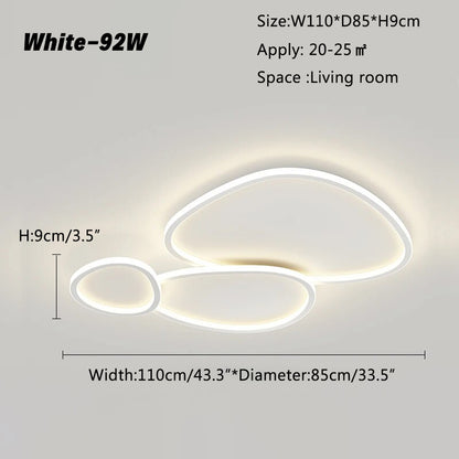 Antizer Creative Ring Ceiling Light for Living Room