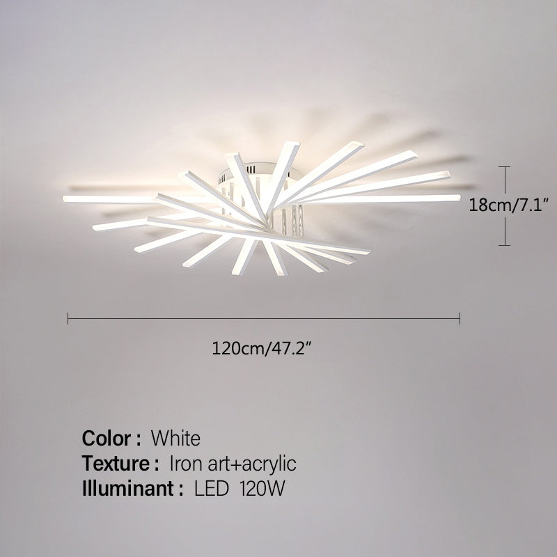 Antizer LED Strip Fan-Shaped Ceiling Lamp