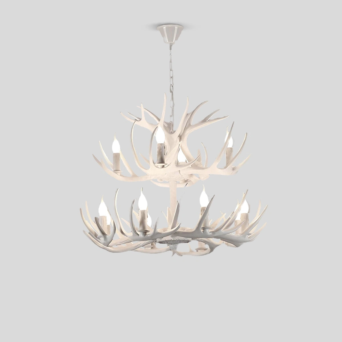 Antizer Antler Shape Resin Chandelier for Living Room
