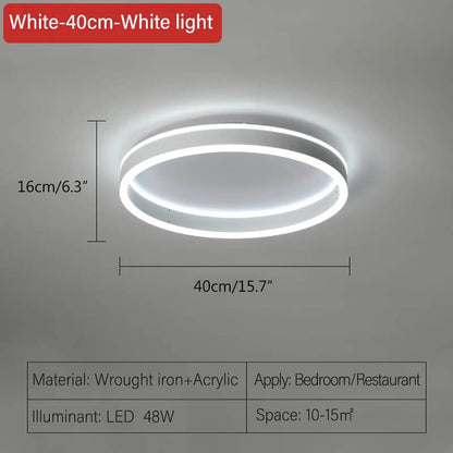 Antizer Simple Modern Round Ceiling Light