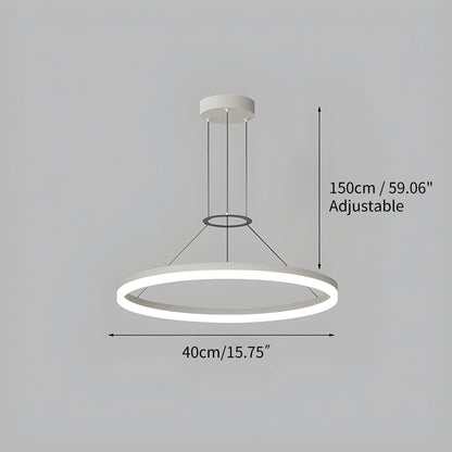 Antizer Circular Led Pendant Light for Living Room Kitchen