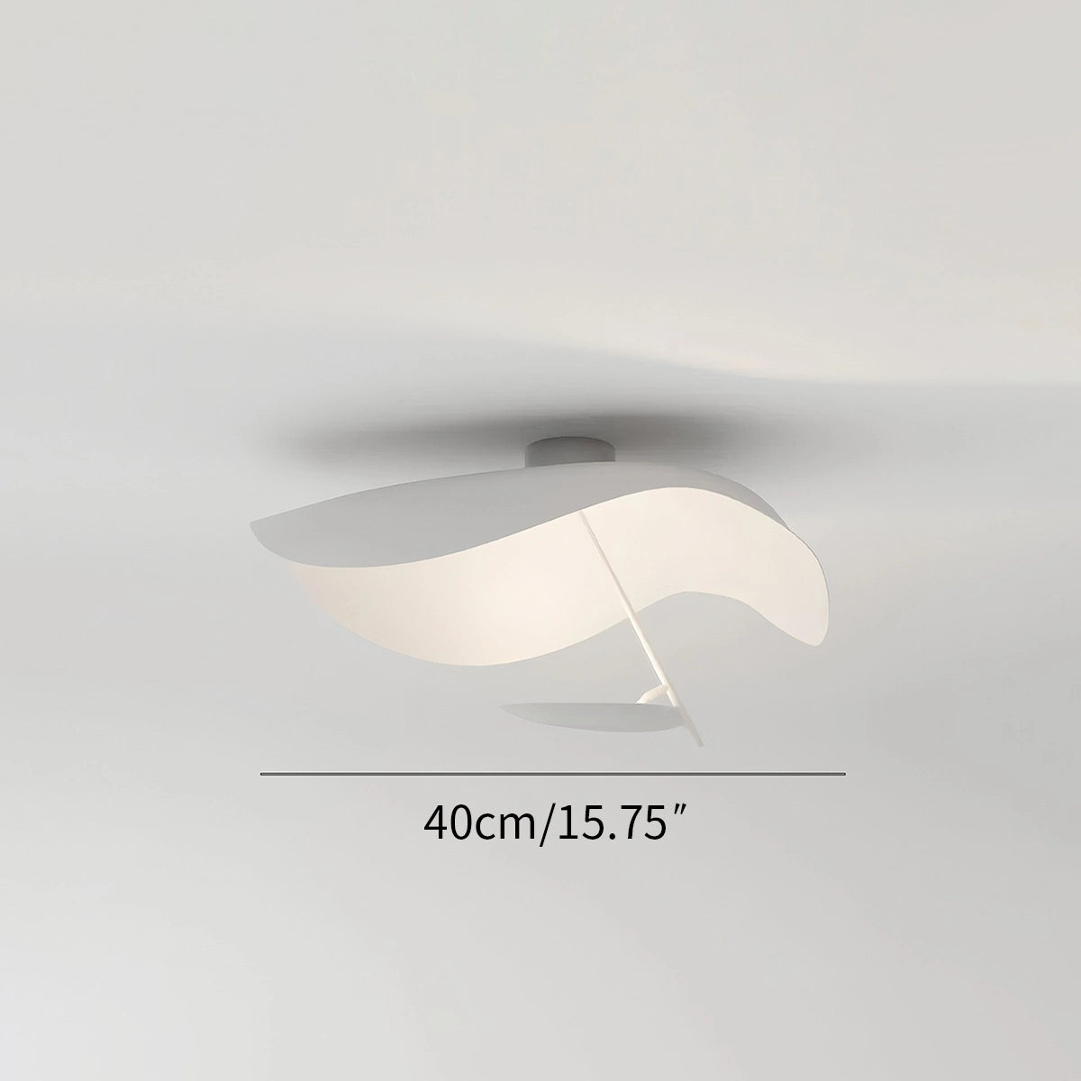 Antizer Sculptural Waveform Ceiling Light for Living Room