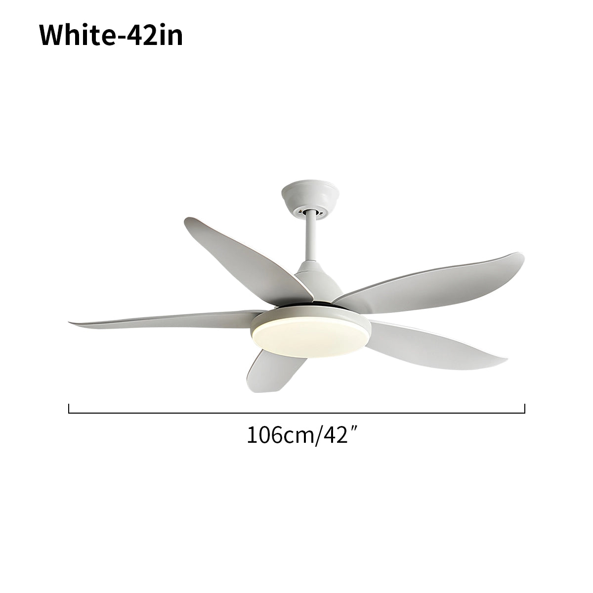 Antizer 5 Blade Contemporary Ceiling Fan Lamp