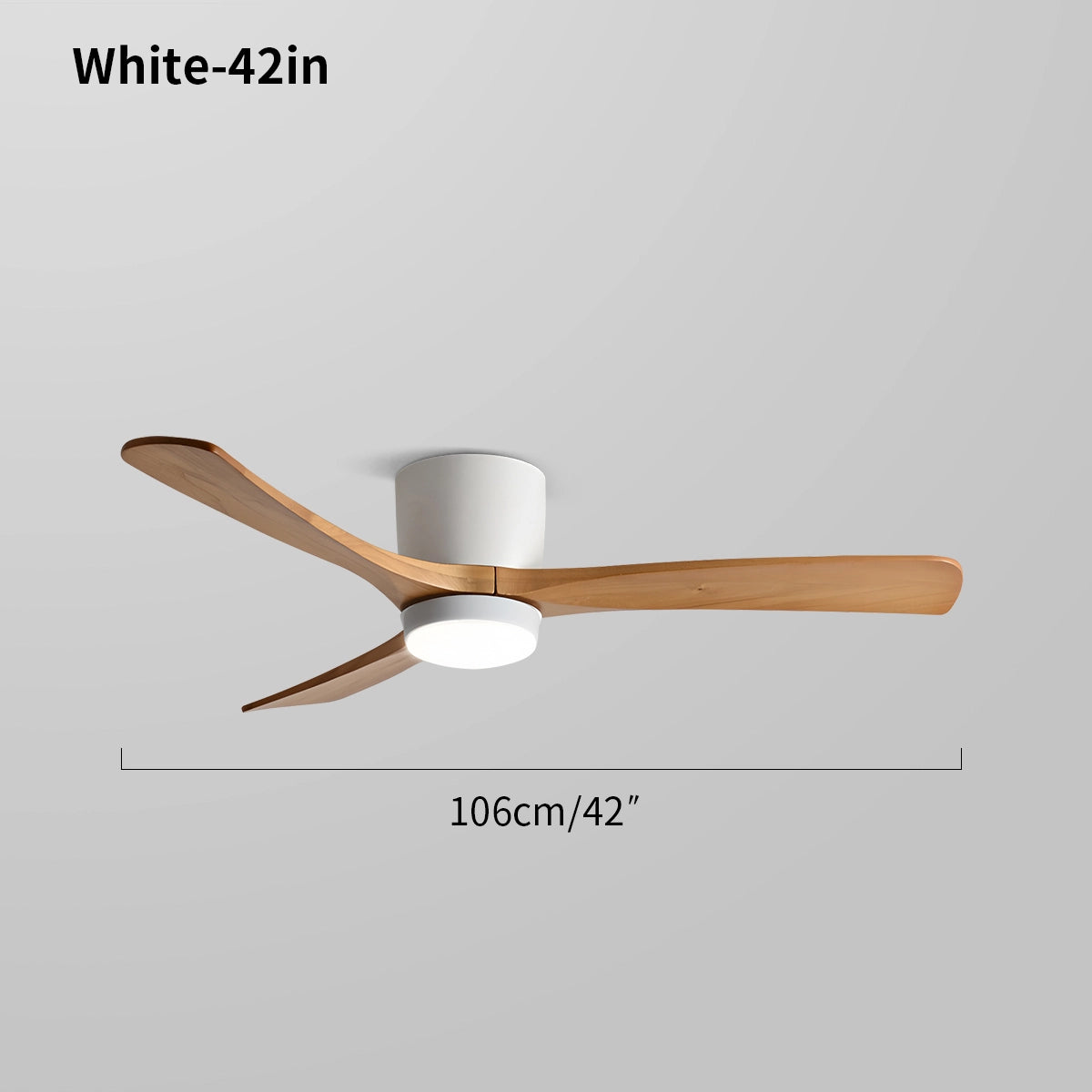 Antizer Large Low Profile Ceiling Fan with Light