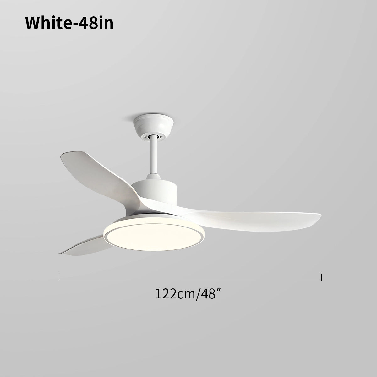 Antizer Modern 3 Blade Ceiling Fan with Light