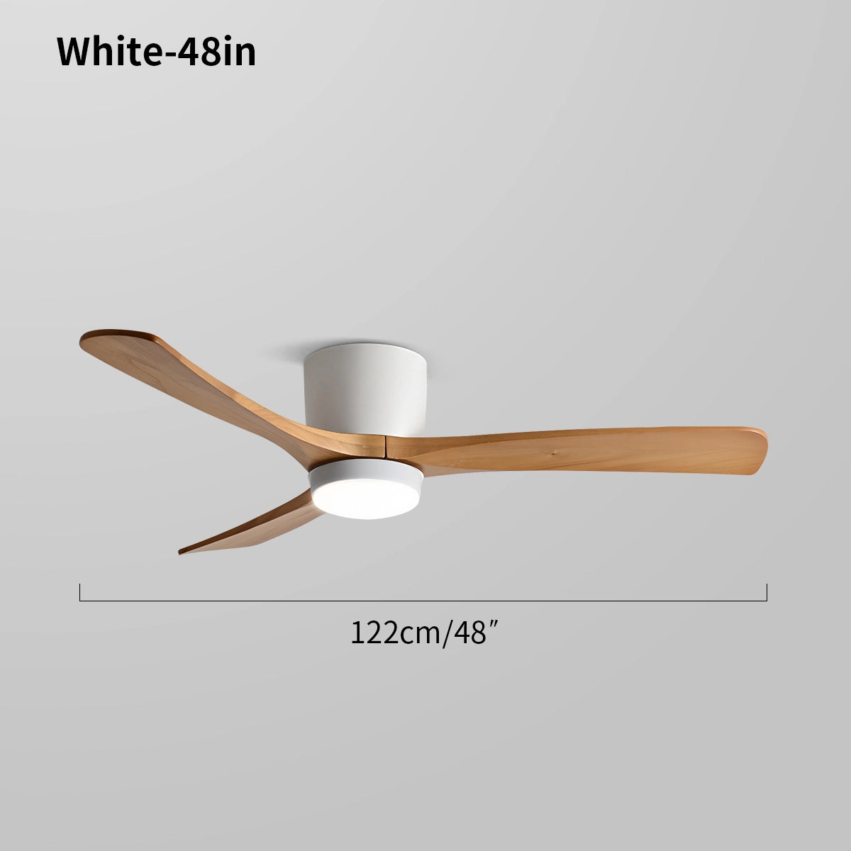 Antizer Large Low Profile Ceiling Fan with Light
