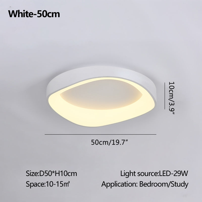 Antizer Nordic Wood Circle Ceiling Light for Bedroom