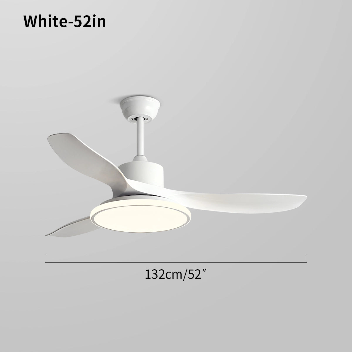 Antizer Modern 3 Blade Ceiling Fan with Light