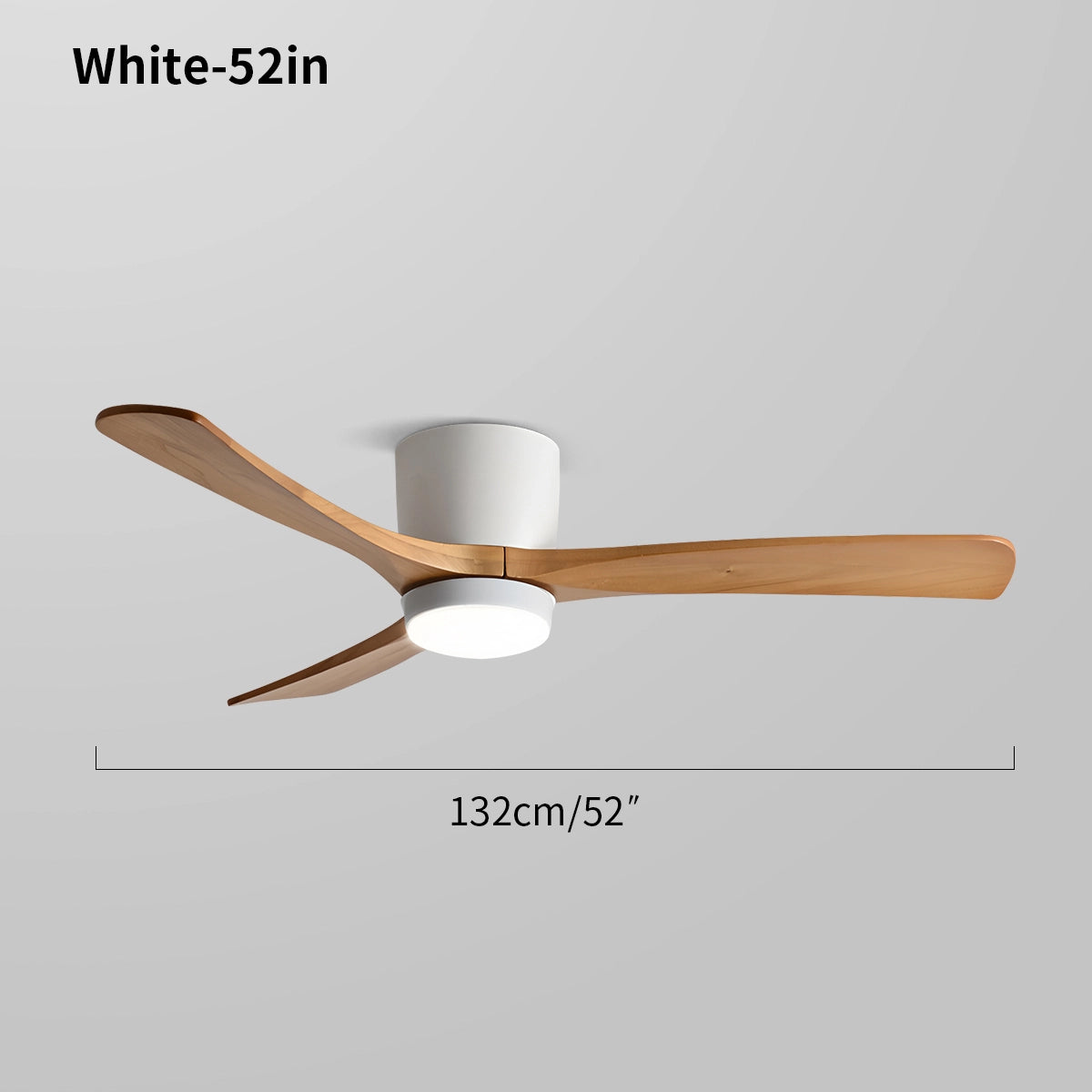 Antizer Large Low Profile Ceiling Fan with Light