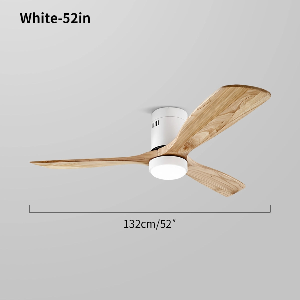 Antizer Mid-century Modern Hugger Ceiling Fan Lamp
