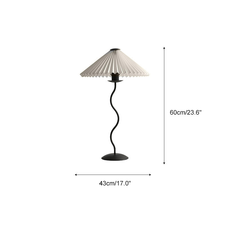 Pleated Squiggle Floor & Table Lamp