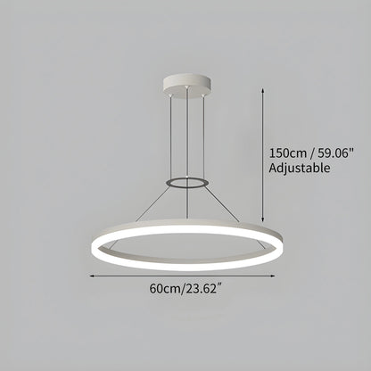 Antizer Circular Led Pendant Light for Living Room Kitchen