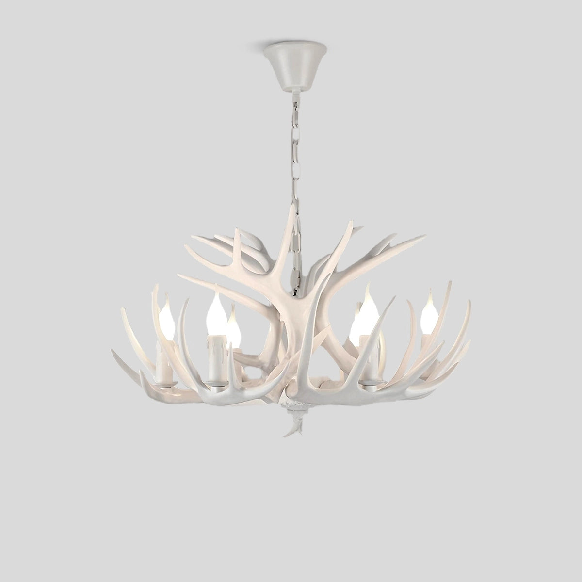 Antizer Antler Shape Resin Chandelier for Living Room