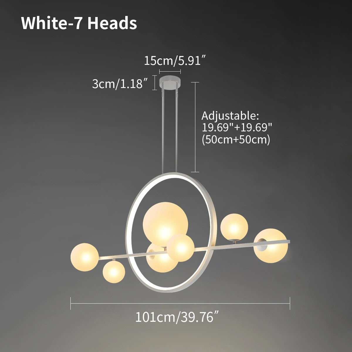 Antizer Archipelago Modern Glass Ball Chandelier