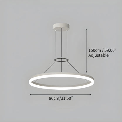 Antizer Circular Led Pendant Light for Living Room Kitchen