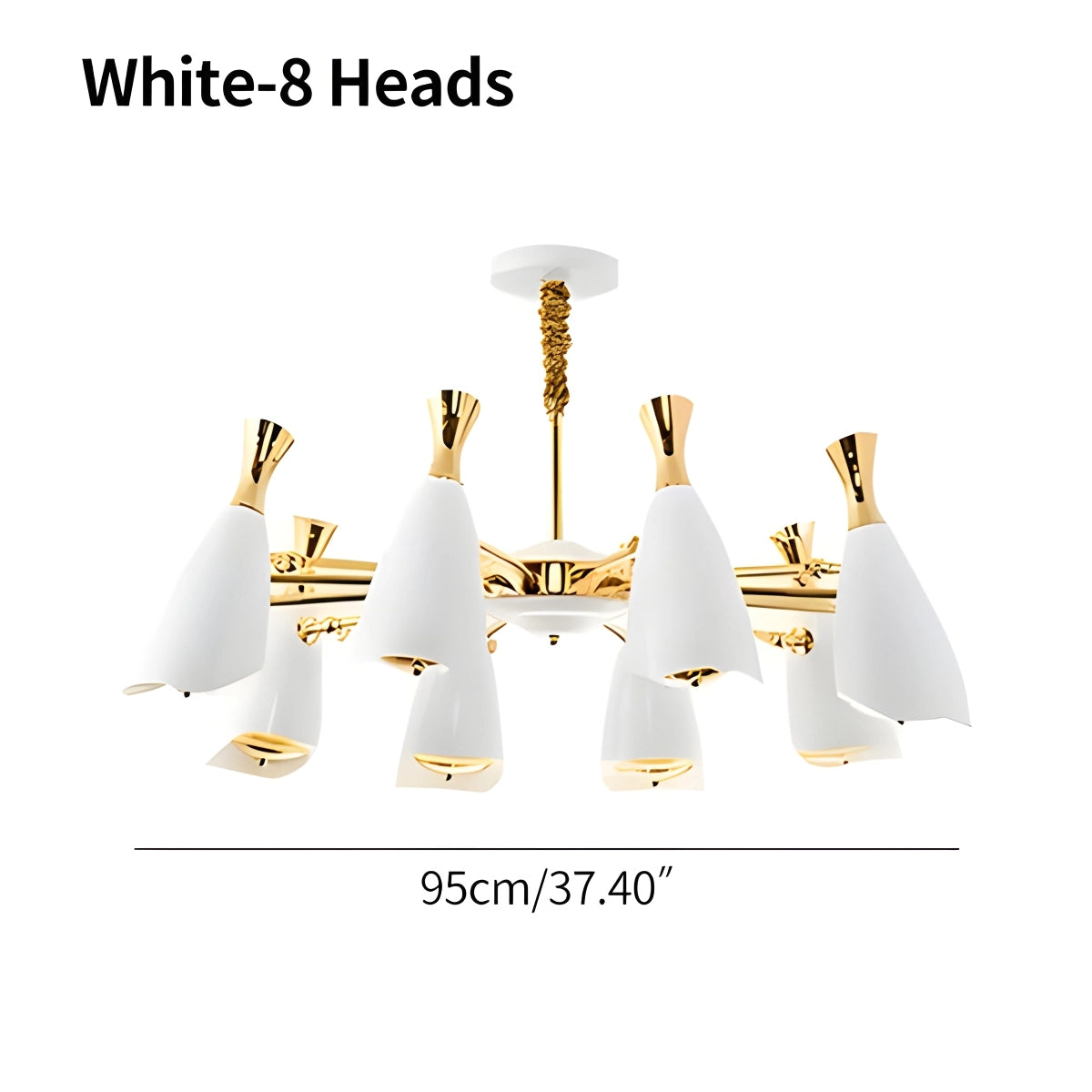 Antizer Nordic Postmodern Trumpet Chandelier
