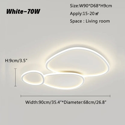 Antizer Creative Ring Ceiling Light for Living Room