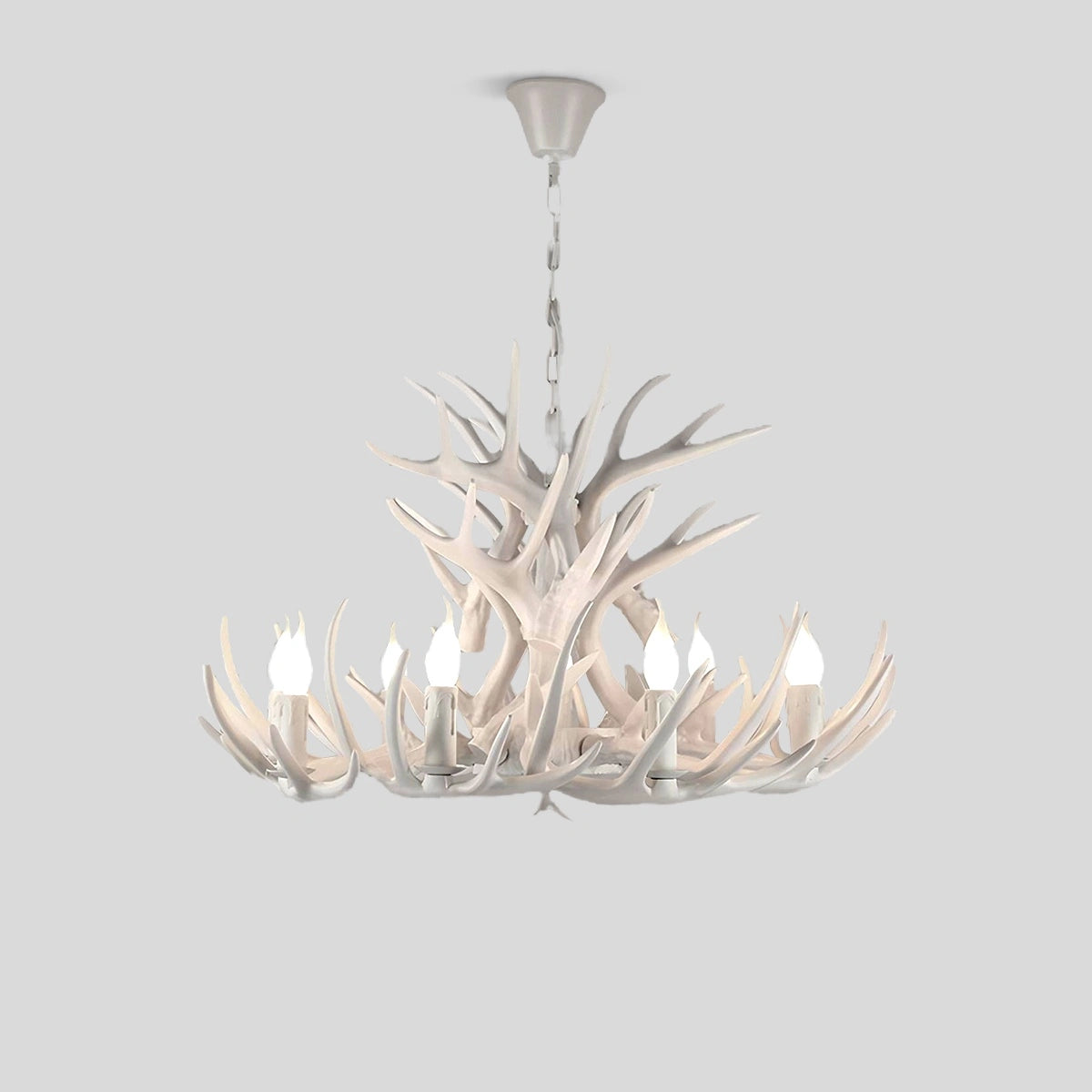 Antizer Antler Shape Resin Chandelier for Living Room