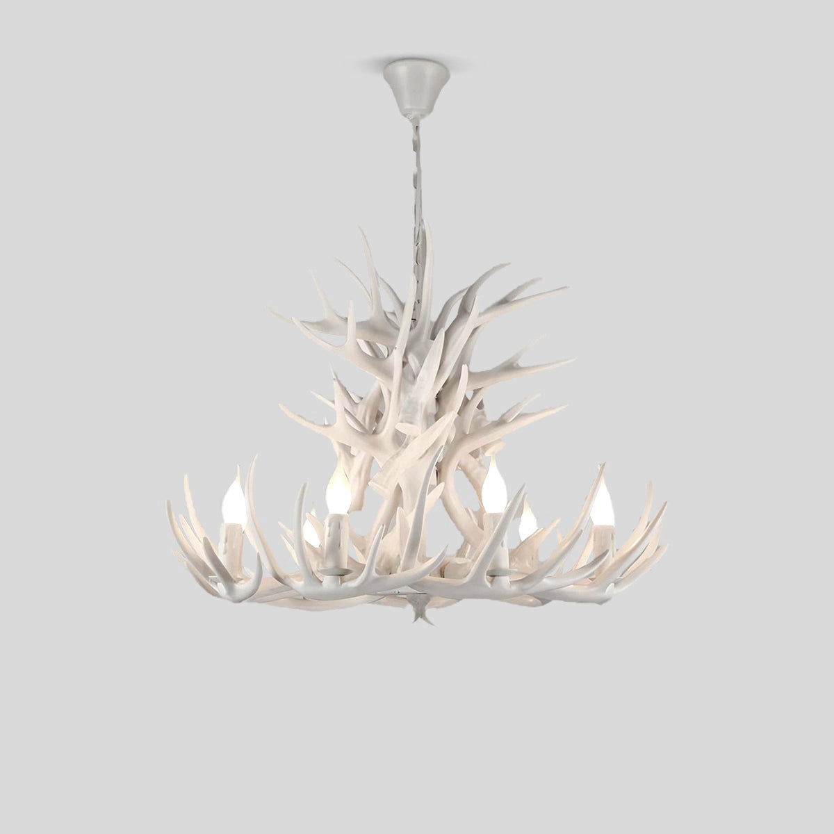 Antizer Antler Shape Resin Chandelier for Living Room