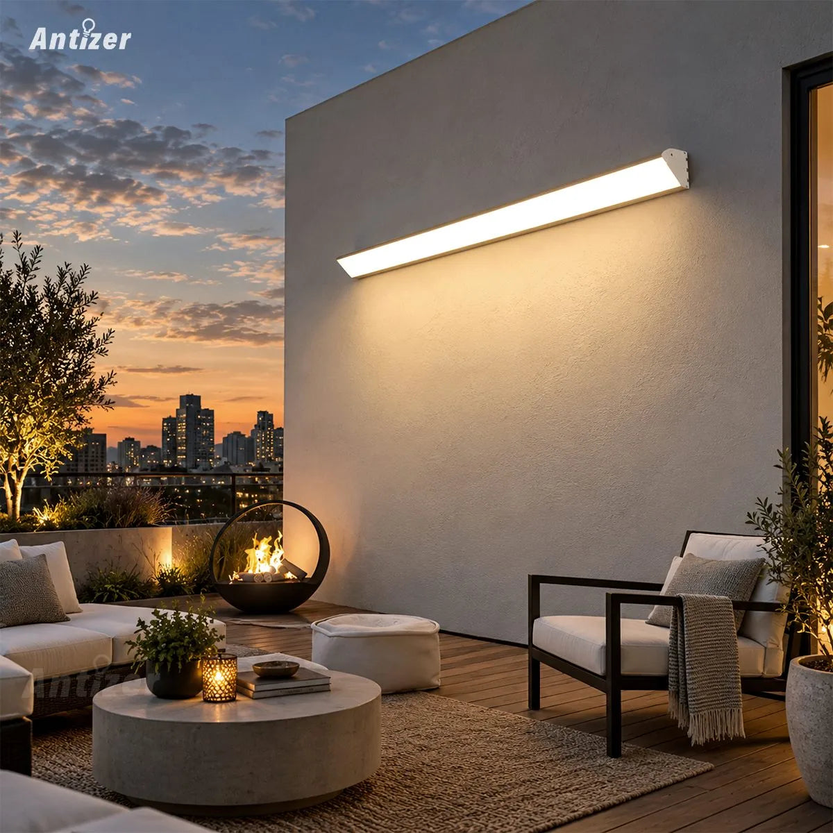 Lámpara de pared exterior impermeable Antizer