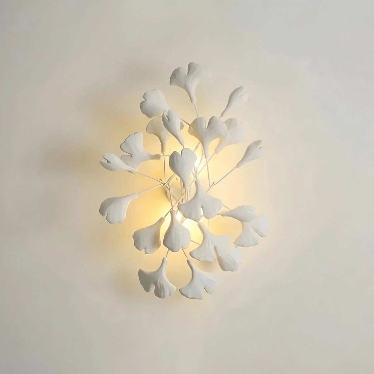 Antizer Ginkgo Wall Lamp for Living Room White Large