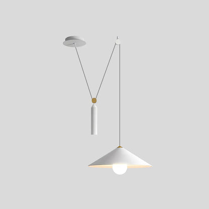 Antizer Cone Counterweight Pulley Swag Pendant Lamp