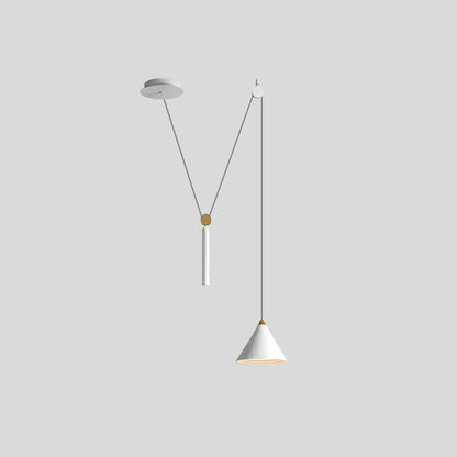 Antizer Cone Counterweight Pulley Swag Pendant Lamp