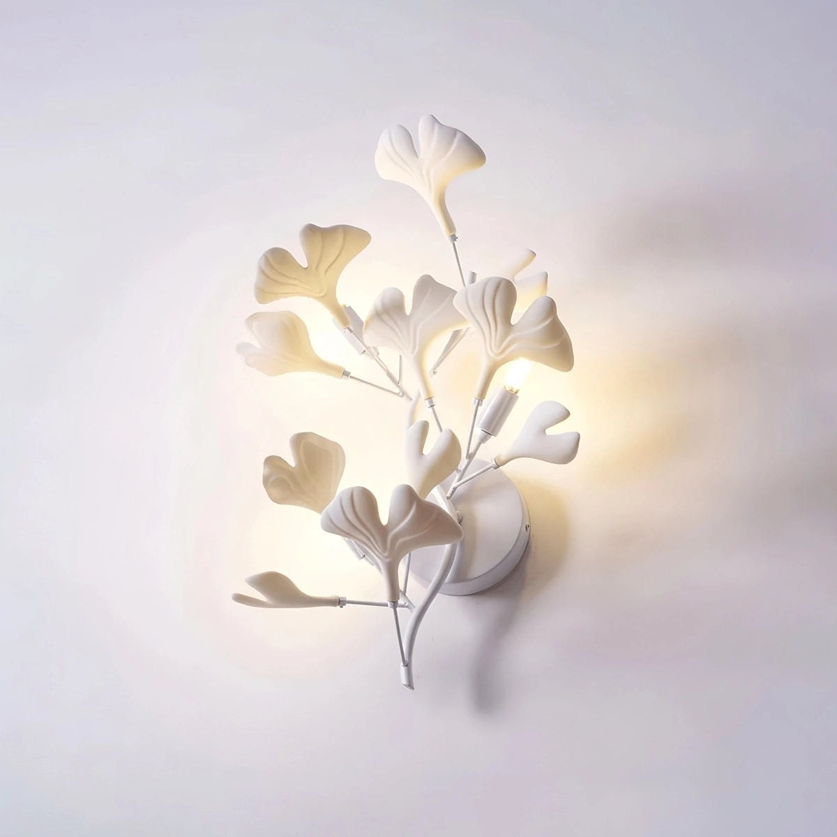 Antizer Ginkgo Wall Lamp for Living Room White Small