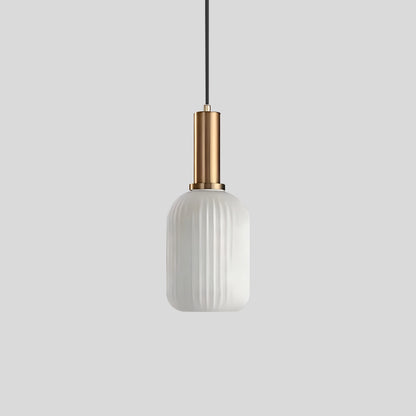Antizer Nordic Vintage Glass Striped Pendeant Light