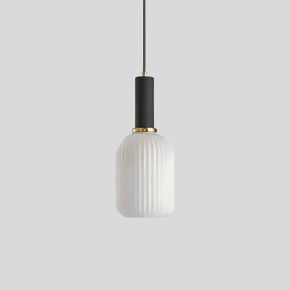 Antizer Nordic Vintage Glass Striped Pendeant Light
